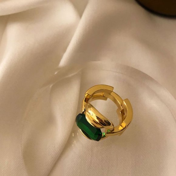 Jewelry | 925 Sterling Silver Gold Chunky Thick Bold Statement Ring ...